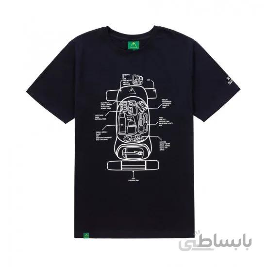 تیشرت مدل W.U.T.S - Backpack / Navy Blue