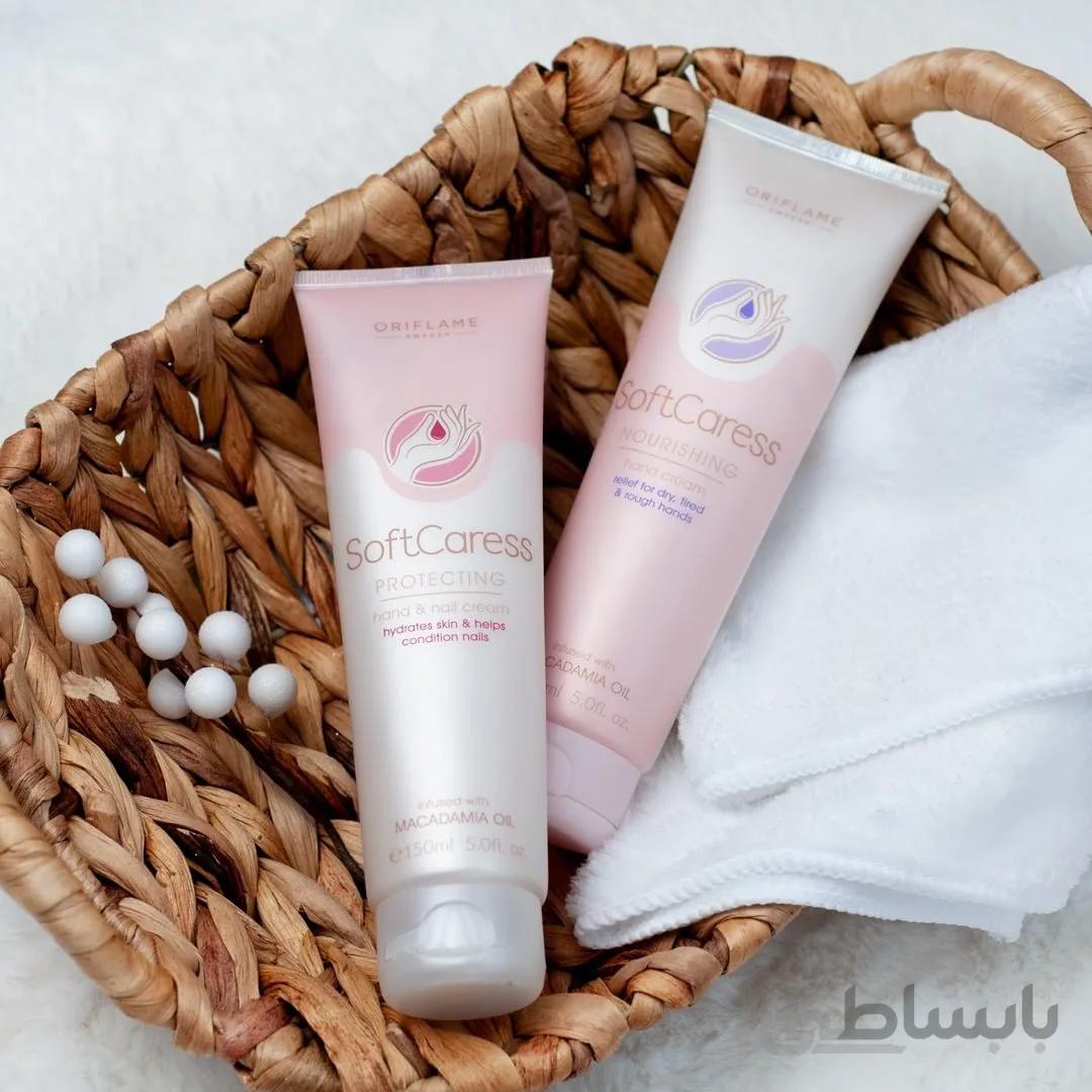 کرم دست و ناخن اوریفلیم مدل softcaress