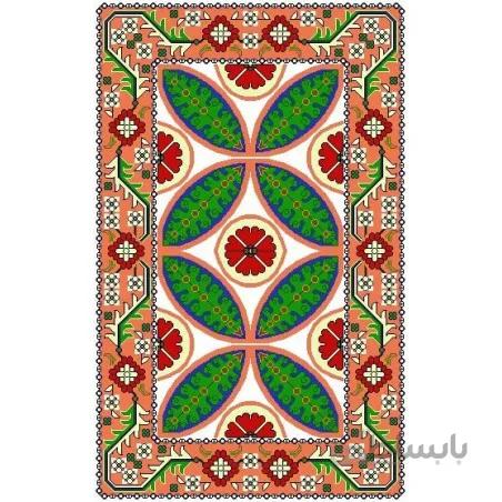 نخ و نقشه فرش درشت باف کد 36