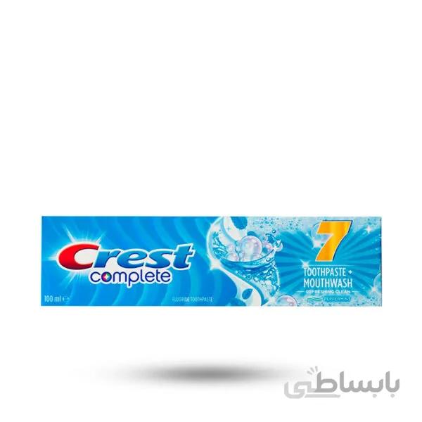 خمیردندان کرست ۱۰۰میل ۷ کاره طعم تند و یخی – Crest Complete Toothpaste