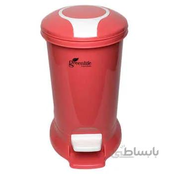 سطل زباله پدالی الوند مدل green life ظرفیت 10 لیتر