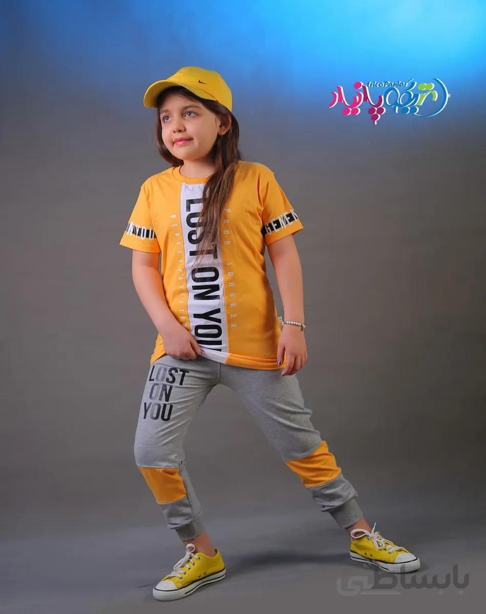 بلوز پنبه لاکرا شلوار ملانژ دورس(حداقل تعداد سفارش 16 عدد)
