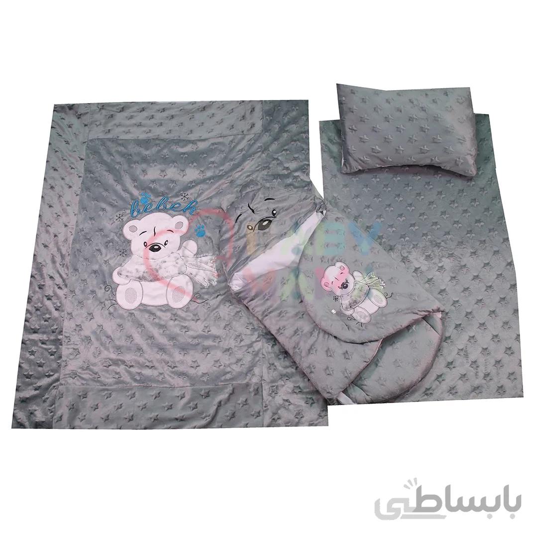 سرویس خواب ستاره گلدوزی خرس شالدار