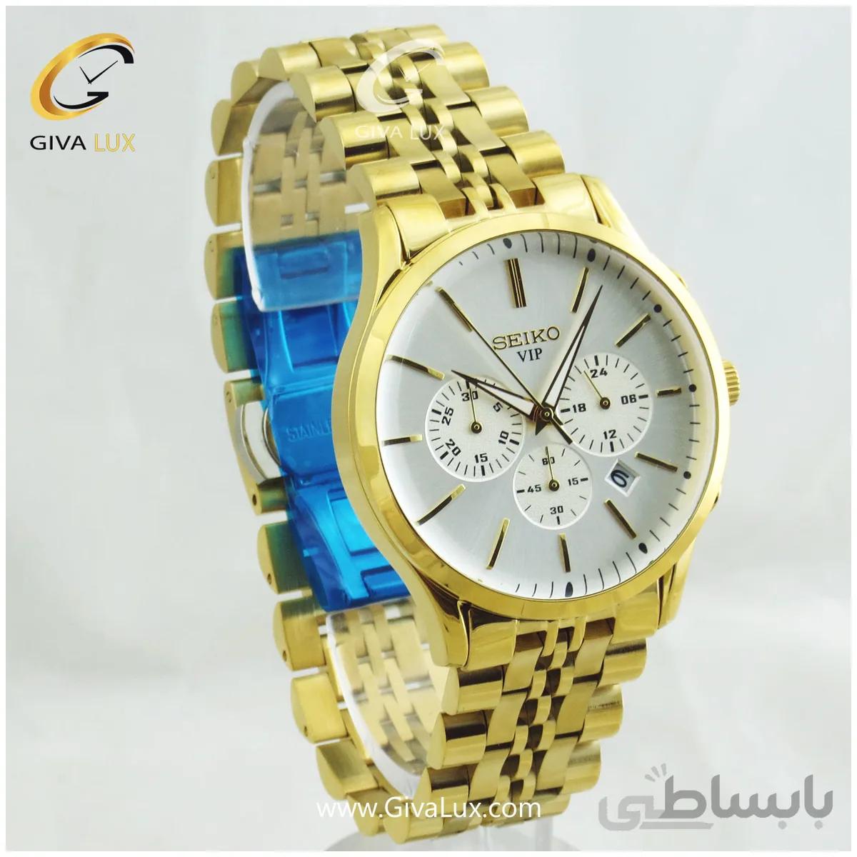 ساعت سه موتوره کورنوگراف فول استیل سیکو