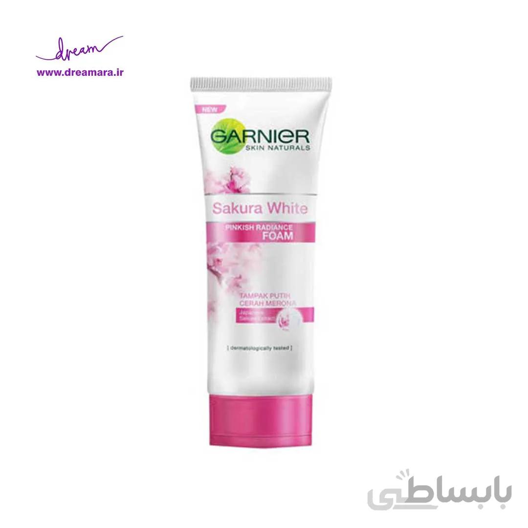 فوم شستشو صورت گارنیر مدل GARNIER Sakura White