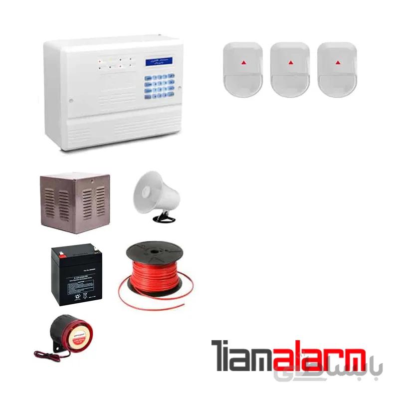 پکیج دزدگیر اماکن باسیم وزنی مدل فایروال سیم کارتی و تلفنی F10N3
