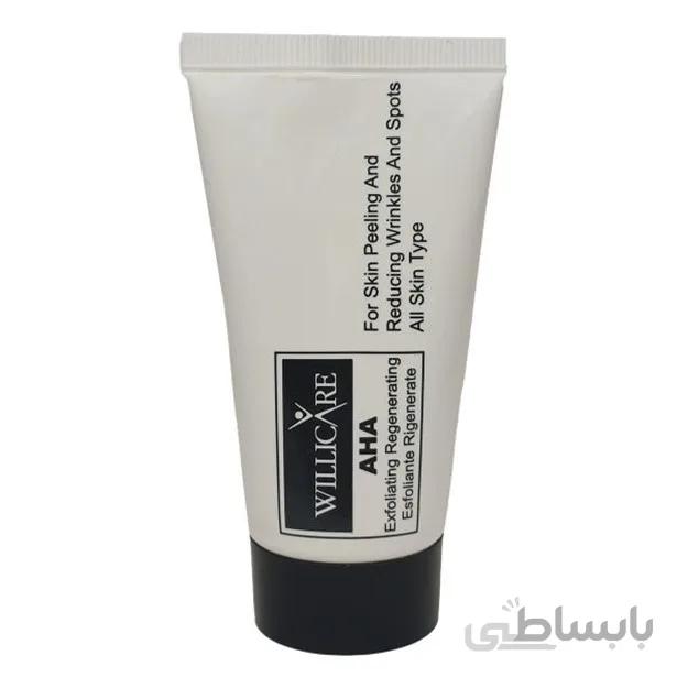کرم لایه بردار قوی Willicare AHA 10% ا Willicare AHA10% Exfoliating Cream