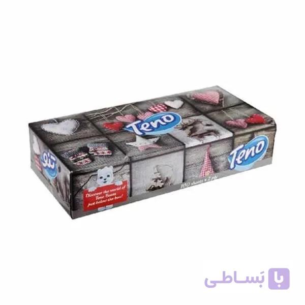 دستمال کاغذی 200 برگ تنو در بسته 48 عددی ا teno napkin 200 leaves