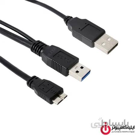 کابل میکرو USB3.0 هارد اکسترنال فرانت مدل FN-U3CY10 به طول 1 متر