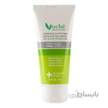 کرم ابرسان وچه مناسب پوست های چرب و مستعد اکنه 60 میل ا Voche Hydrating And Mattyfing Cream For Oily And Acne Prone Skin 60 ml