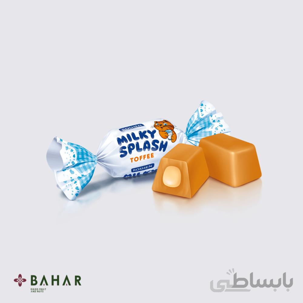 تافی مغزدار شیری میلکی اسپلش روشن 1 کیلویی Roshen ا Roshen Milky Splash Toffee