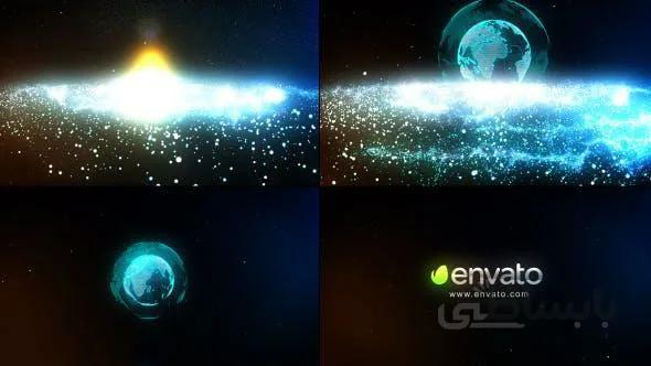 پروژه آماده افترافکت : لوگو پارتیکل Particle Galaxy Logo 9609069