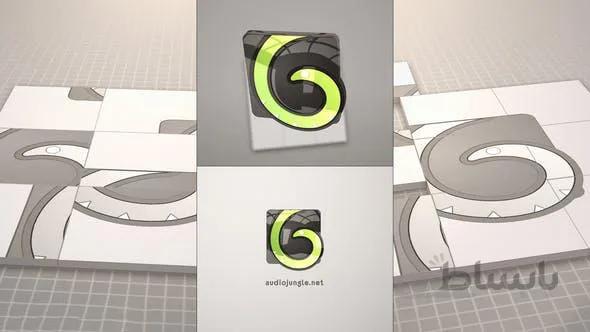 پروژه آماده افترافکت : لوگو Cube Puzzle Logo Reveal 22833789