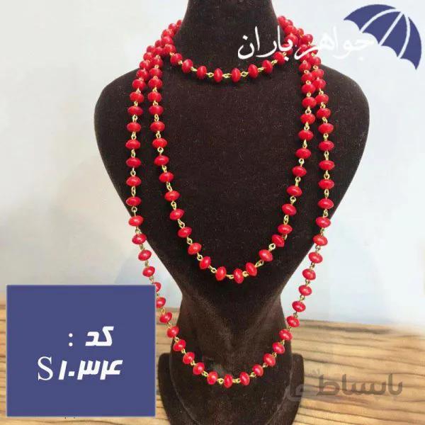سینه ریز مرجان قرمز اصل زنانه کد S_1034