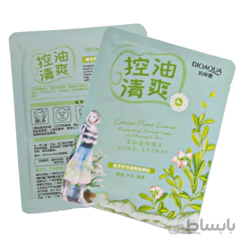 ماسک ورقه ای چای سبز بیوآکوا Bioaqua