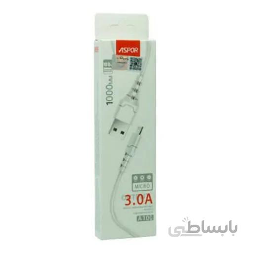 کابل شارژ اندروید اورجینال میکرو ASPOR مدل A100