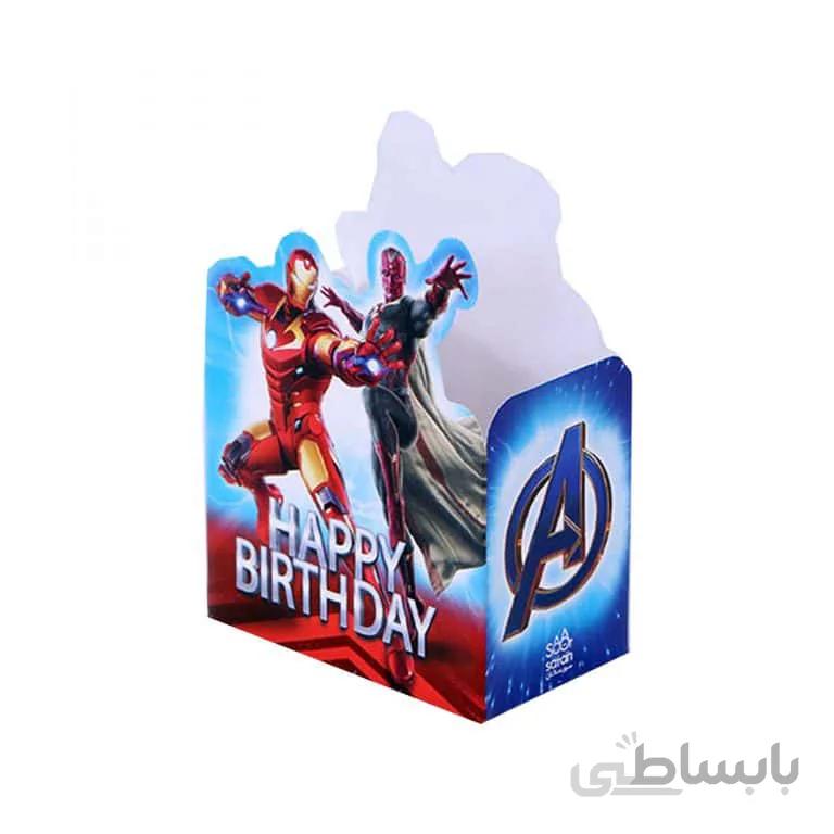 ظرف پاپ کرن تم تولد اونجرز ( Avengers ) مدل STBT987