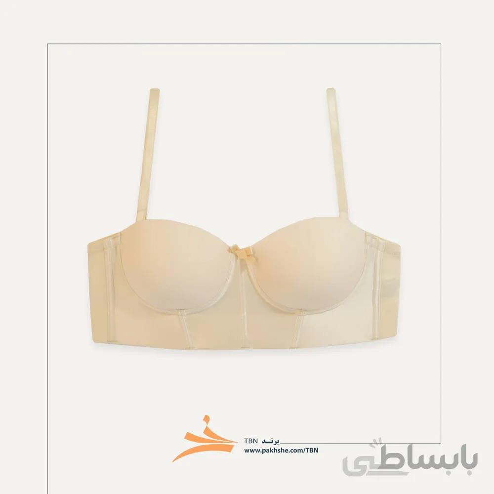 سوتین اسفنجی دکلته نیمه بلند فنردار برند تی بی ان کد 19317