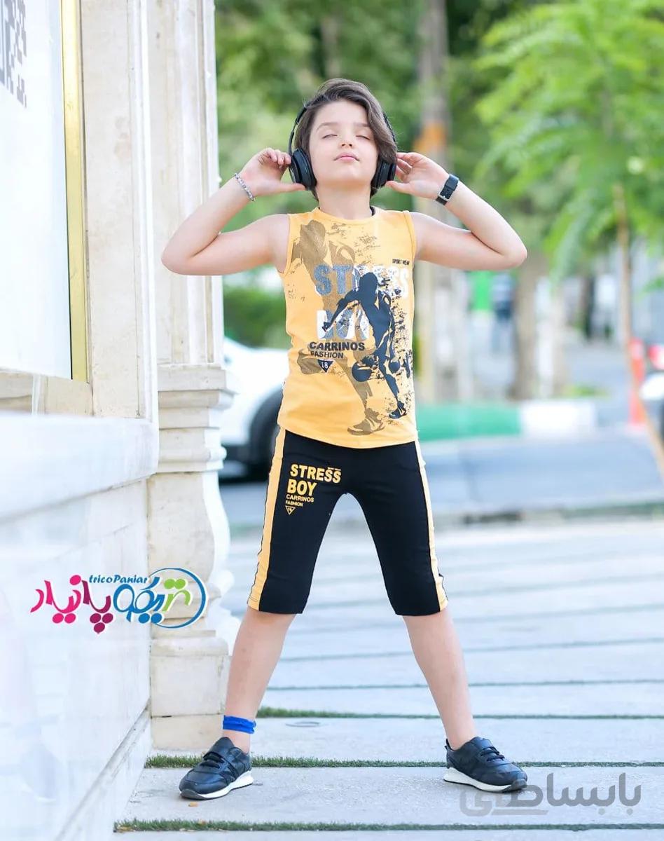 بلوزپنبه لاکرا شلوارک گلکسی (حداقل تعداد سفارش 8 عدد)