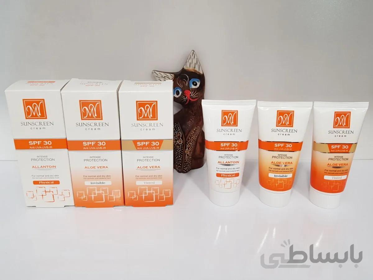 کرم ضد آفتاب مای MY SPF 30 در سه مدل فیزیکال، بدون رنگ و کرم پودری