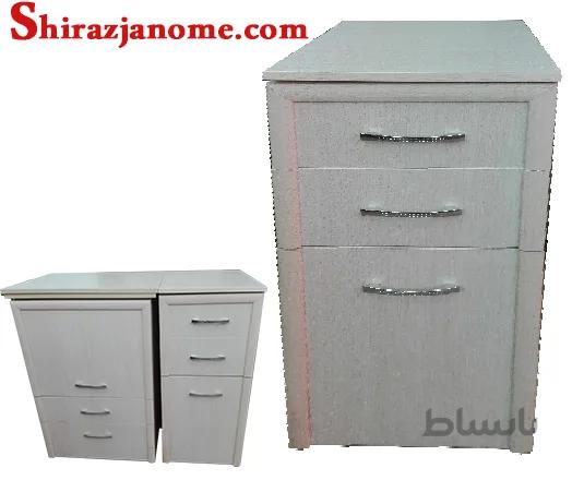 فایل دو کشاب و تک کمد MDF مناسب چرخ سردوز