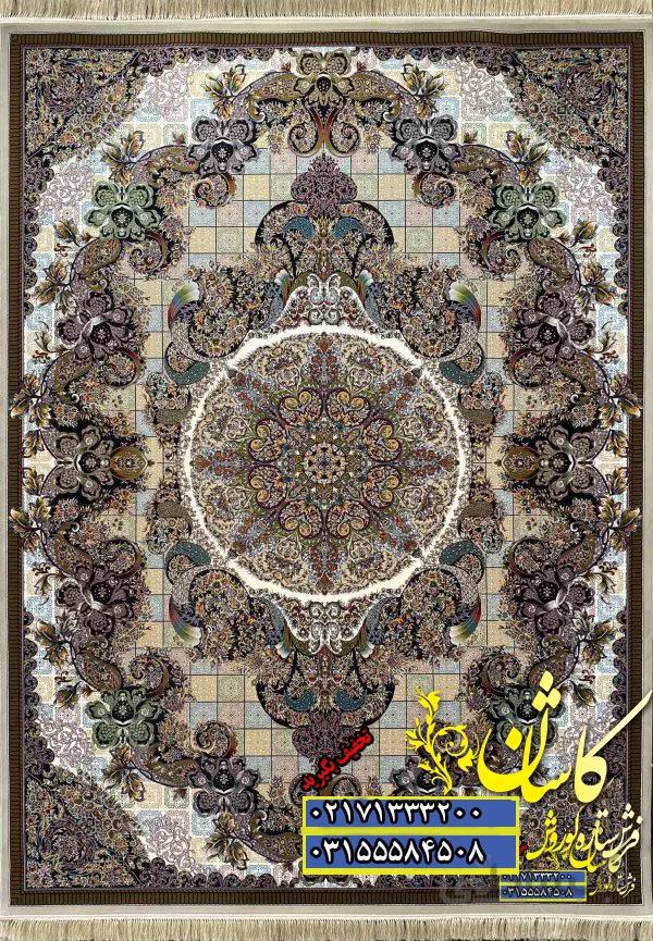 فرش کاشان 1000 شانه طرح سناتور