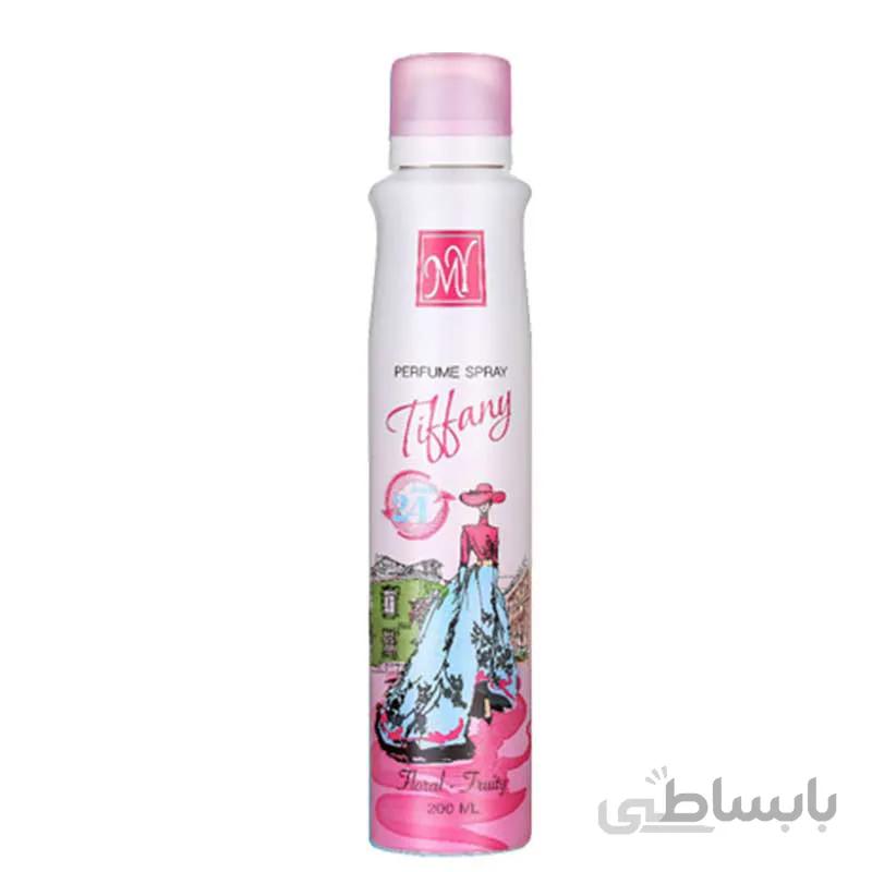 اسپری دئودورانت زنانه 24 ساعته تیفانی مای Tiffany ا برند :
