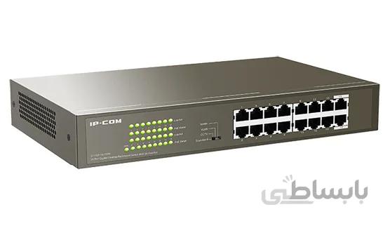 سوئیچ 16 پورت آی پی کام G1116P-16-150W ا IPCOM G1116P-16-150W 16PoE 10/100/1000 Mbps Rackmount Switch