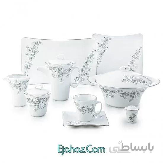 باروک سری وینچی سرویس چینی 90 پارچه کامل باروک 12 نفره درجه: یک