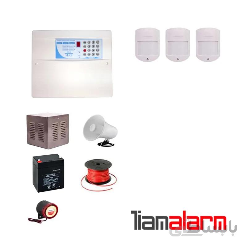 پکیج دزدگیر اماکن باسیم مدل فایواستار سیم کارتی و تلفنیFS206H63