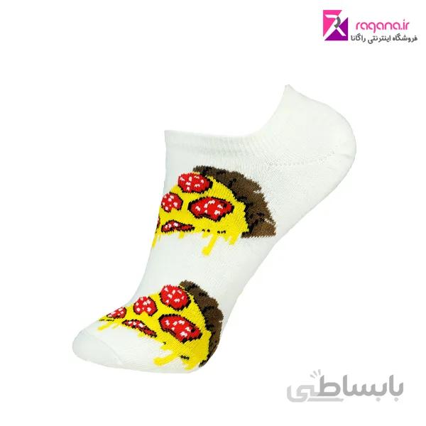 جوراب زنانه chetic طرح پیتزا کد rg c 60