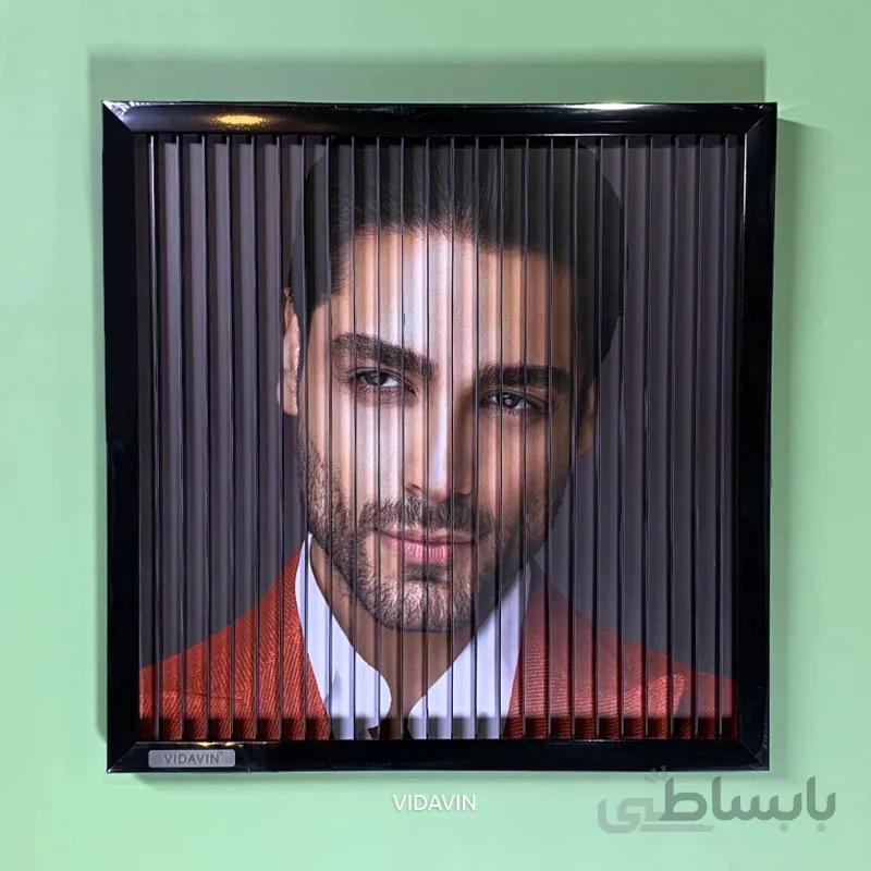 تابلو سه بعدی Canton (با عکس دلخواه) – مشکی – سایز 30×30 سانتی متر