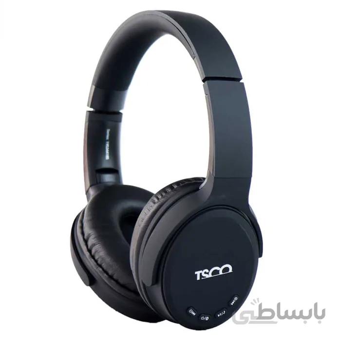 هدفون بلوتوثی رم خور TSCO TH 5344 مشکی (گارانتی ۱۲ ماهه) ا TSCO TH 5344 stereo headphone