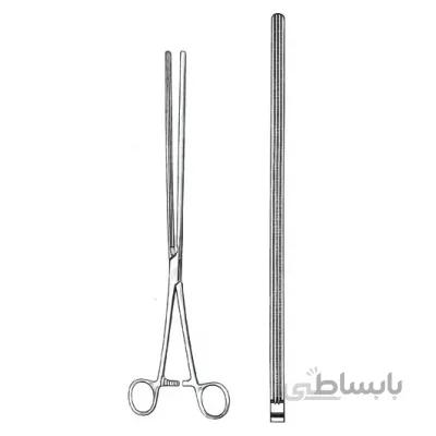 پنس روده گیر صاف 22 سانتی متر
