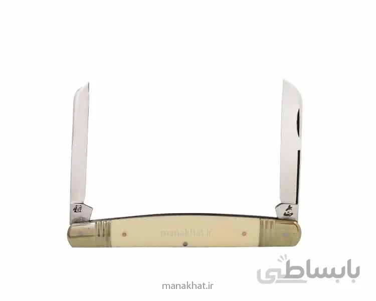 قلمتراش خوشنویسی دو تیغه 13 سانت توسلیان دسته عاج مصنوعی