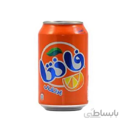نوشابه فانتا پرتقالی قوطی 330 سی سی باکس 24 عددی