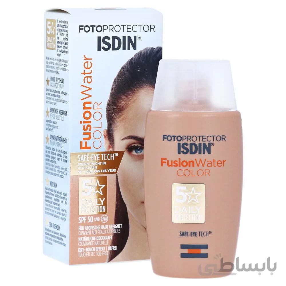 ضدآفتاب رنگی فیوژن واتر SPF50 ایزدین 50 میلی لیتر ISDIN Fotoprotector Fusion Water Color SPF50 50 ml