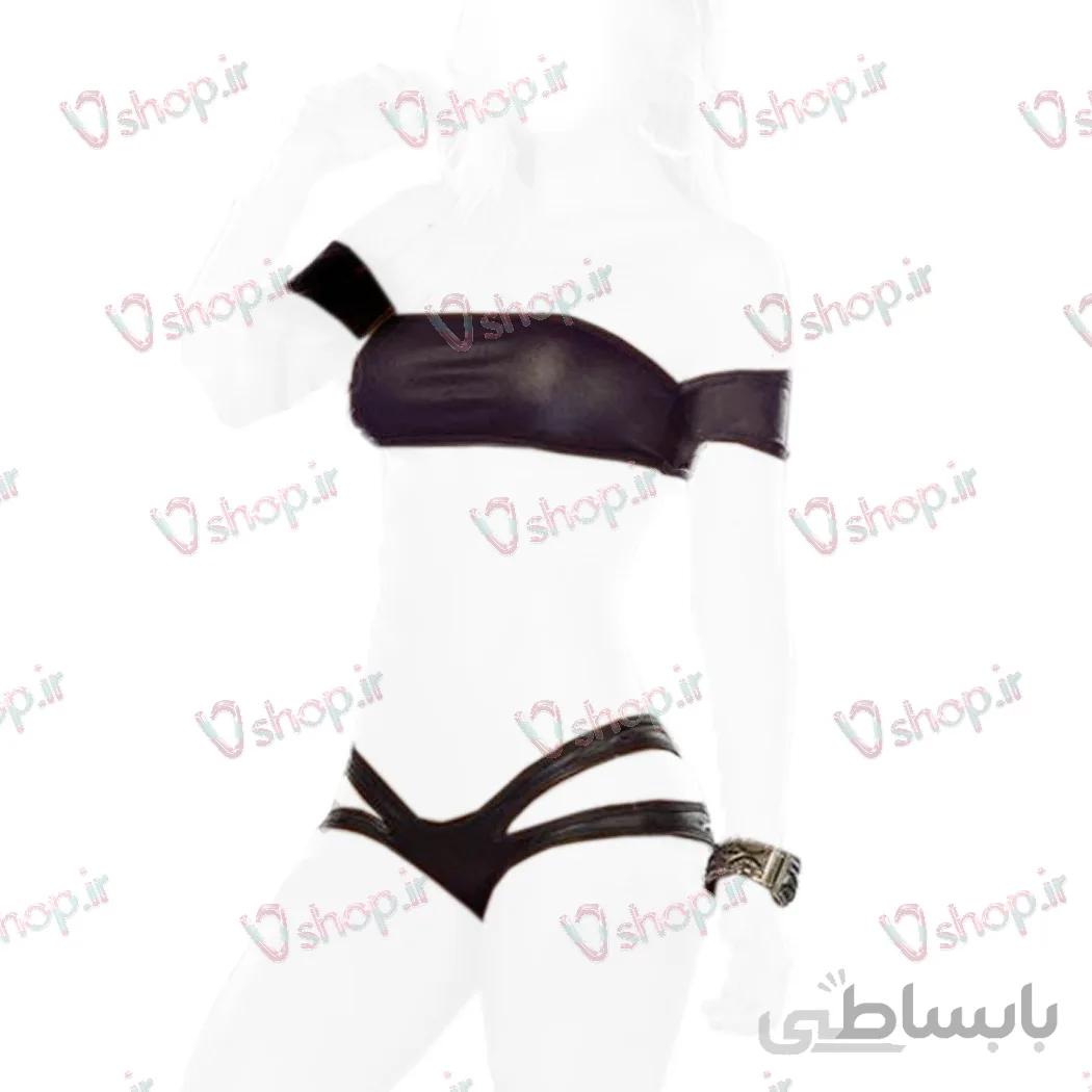 ست شورت و سوتین دکلته دیسکویی 3 تیکه
