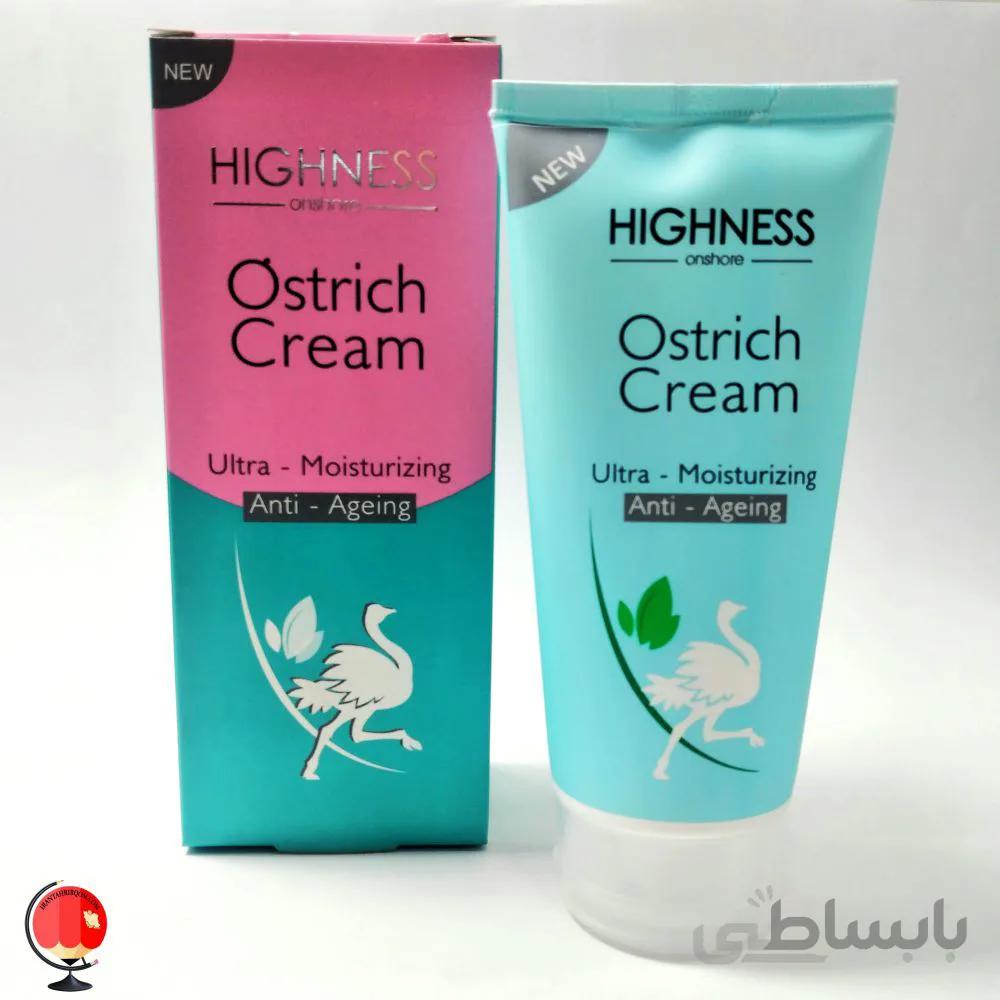 کرم دست و صورت هاینس HIGHNESS حاوی روغن شتر مرغ