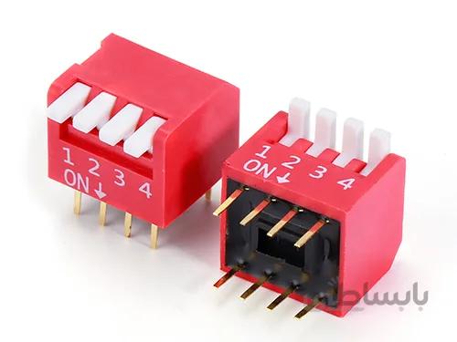 دیپ سوئیچ 4WAY پیانویی، DIP SWITCH DP-04R PIANO TYPE