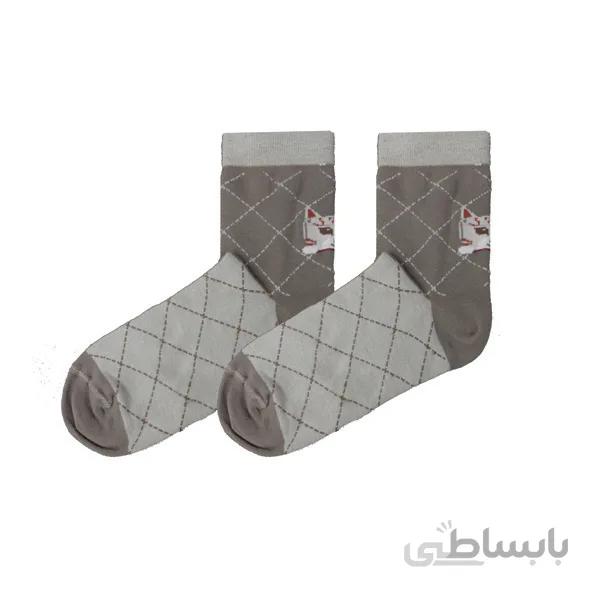جوراب نیم ساق زنانه کیتن قهوه ای کد ph514.5