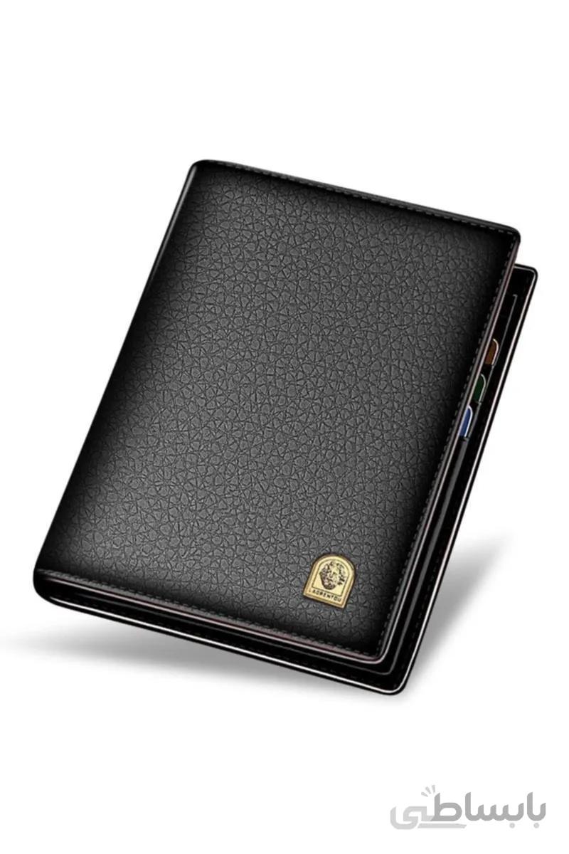 کیف پول مردانه برند Laorentou رنگ مشکی کد ty93728840