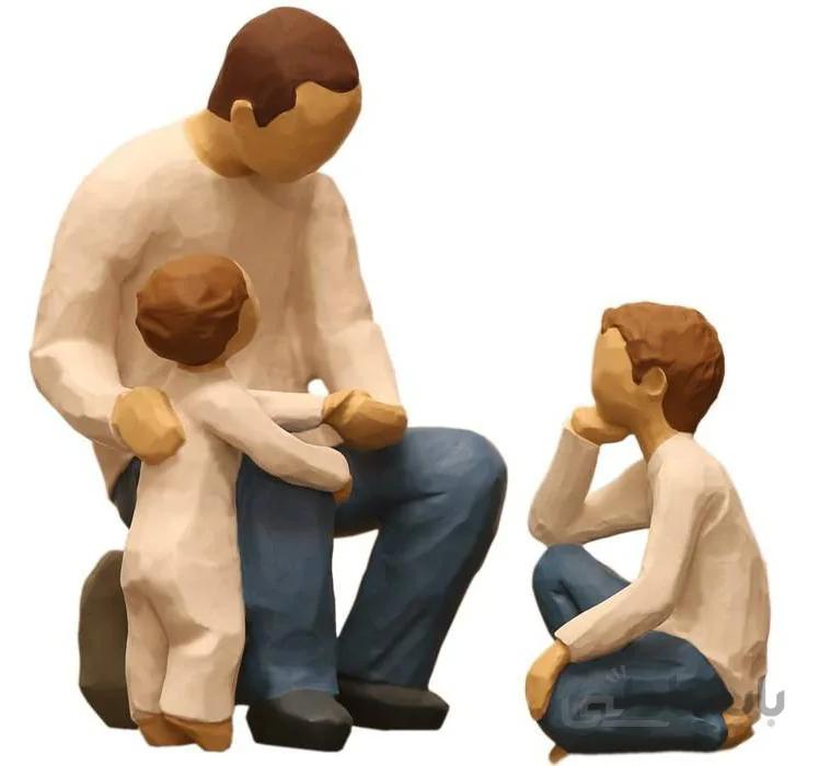 مجسمه امین کامپوزیت مدل Family Grouping کد 507 بسته 2 عددی