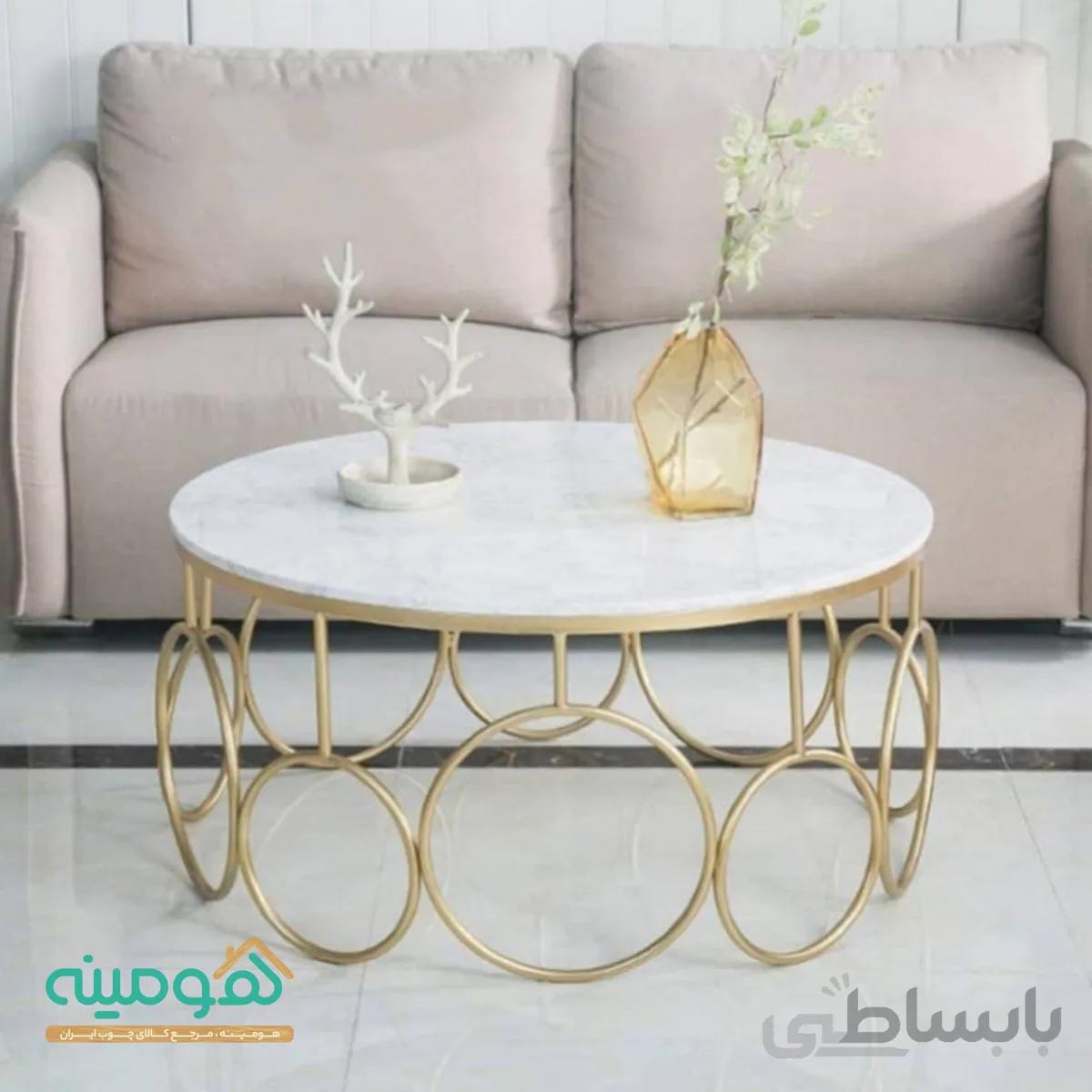 میز جلومبلی استیل مدل روندل