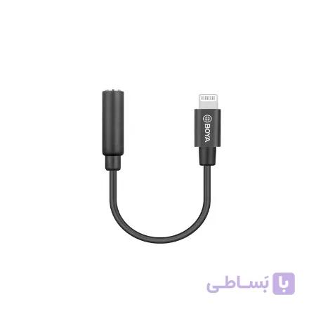 کابل تبدیل جک ۳.۵ میلیمتری به لایتنینگ بویا مدل BY-K3