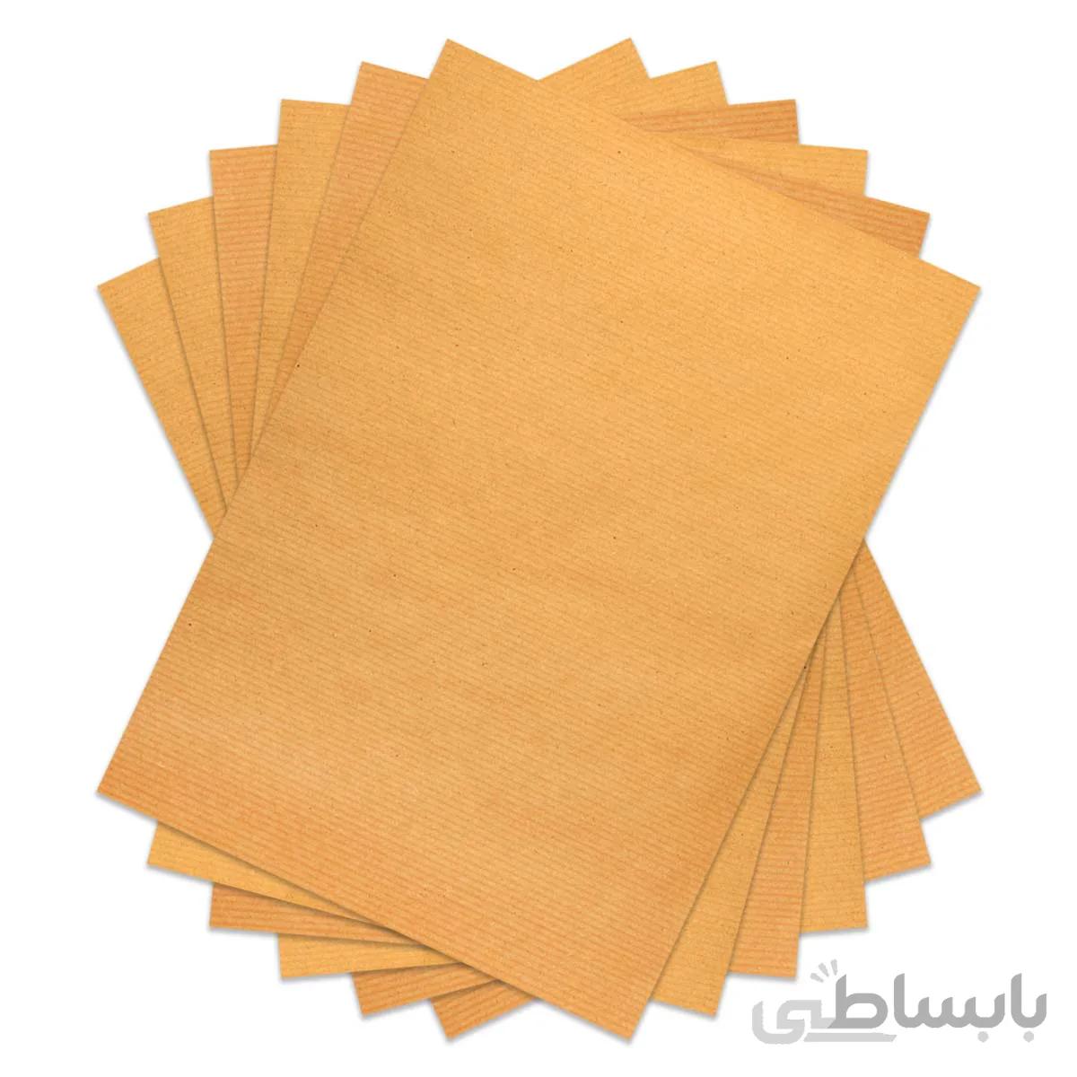کاغذ کرافت راه راه A4 بسته 25 عددی (40 گرم)