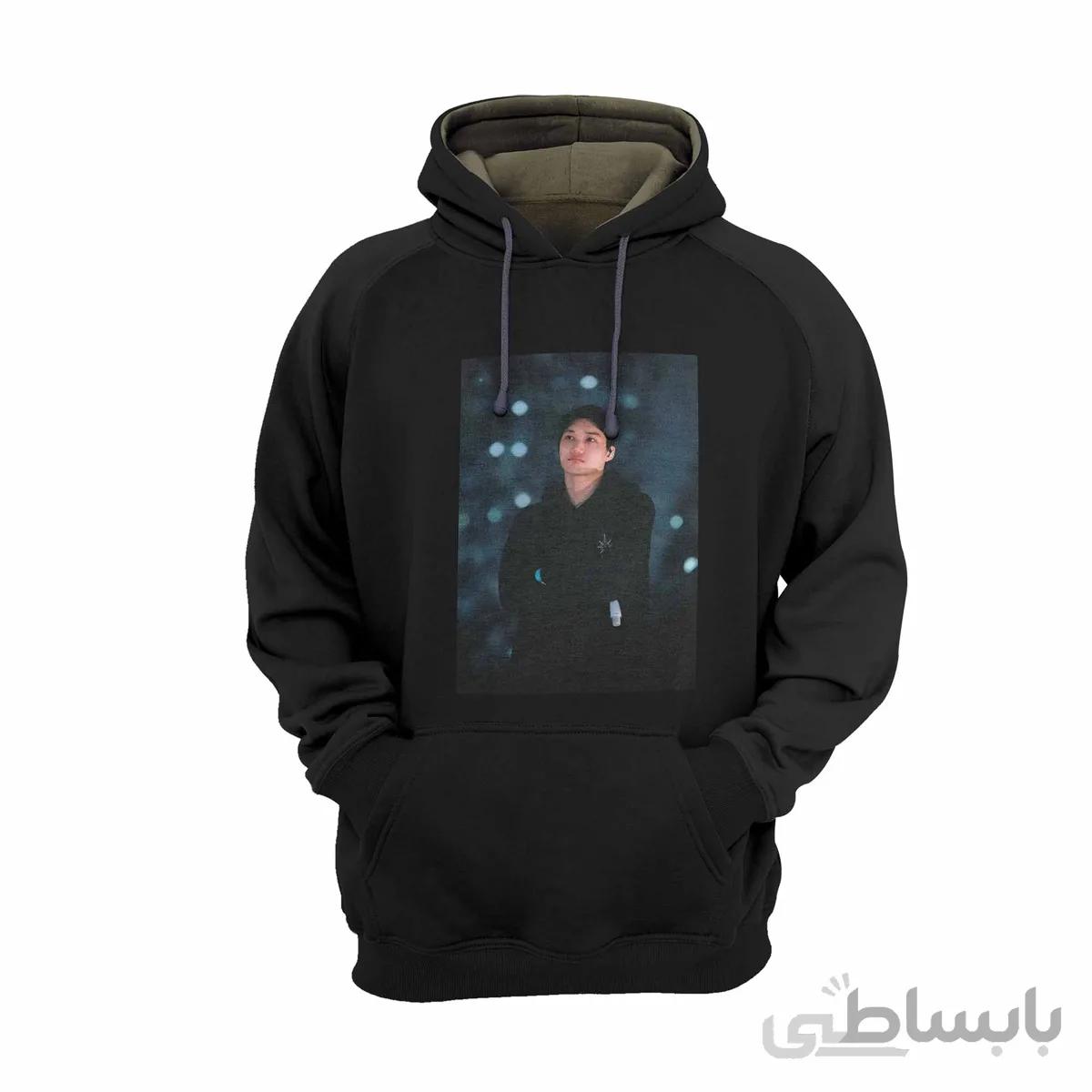 هودی مشکی طرح گروه موسیقی اکسو EXO