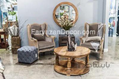 میز جلو مبلی انگلیسی گرد