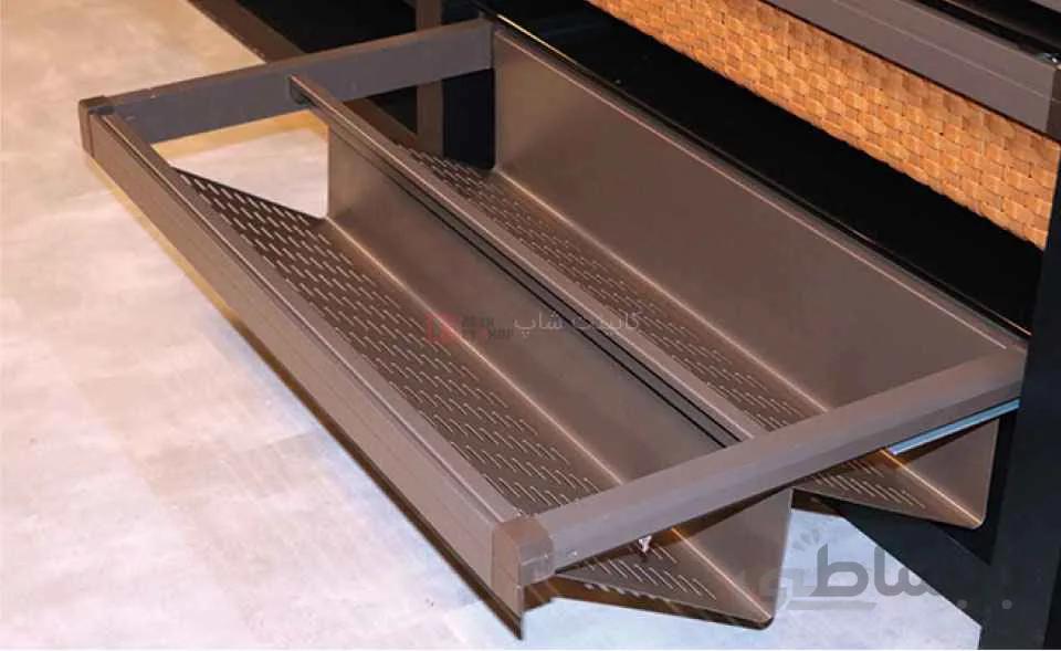 جا کفشی ریلی داخل کمد رنگ موکا طرح ایتالین سایز 90 فانتونی مدل J520 ا Fantoni J520 Wall Shoe Rack