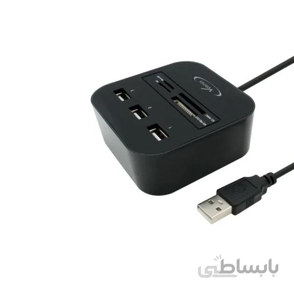هاب 3 پورت USB 2.0 ونوس مدل PV-HR196 ا Venous PV-H196 3-Port USB Hub